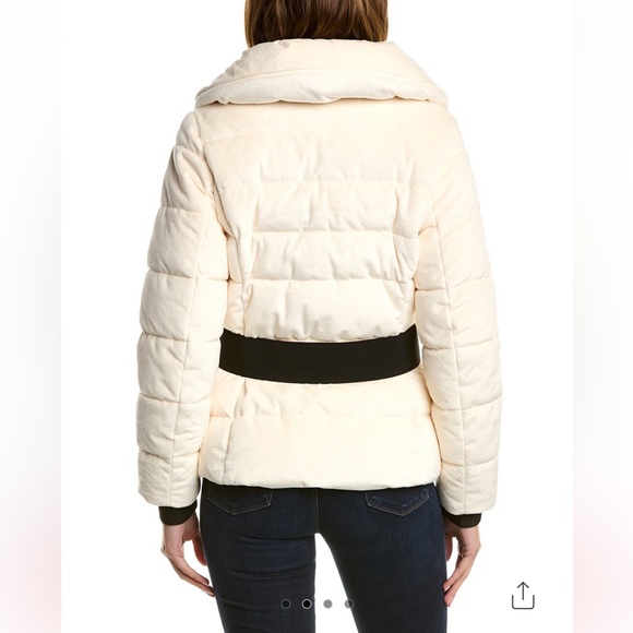 Laundry by Shelli Segal Quilted Fleece Jacket in Cream, Size Medium, NWT - Picture 12 of 17